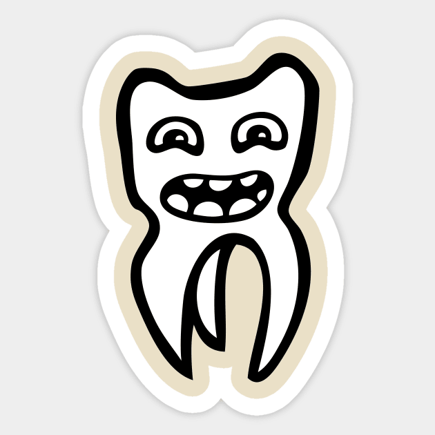 tooth Sticker by Huggy Mauve